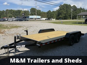 7'x16' 7K Nolan Flatbed Car Hauler