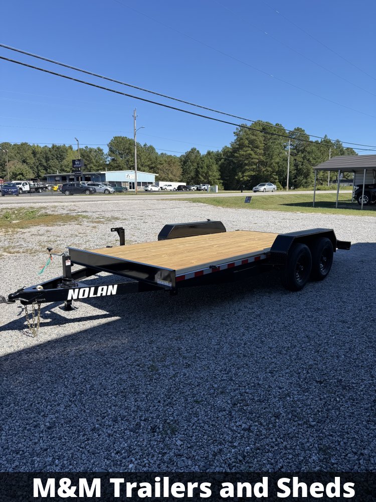 7'x16' 10K Nolan Flatbed Car Hauler