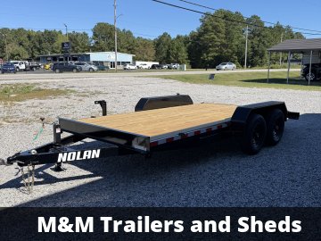 7'x16' 10K Nolan Flatbed Car Hauler