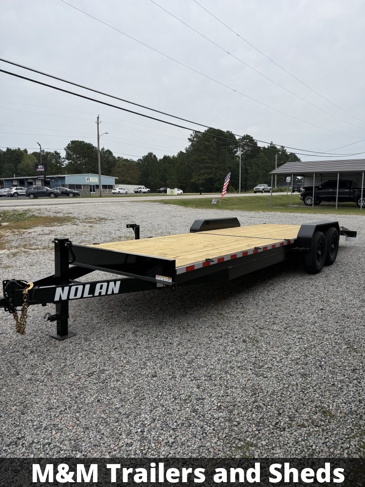 7'x24' 14K Nolan Flatbed Car Hauler
