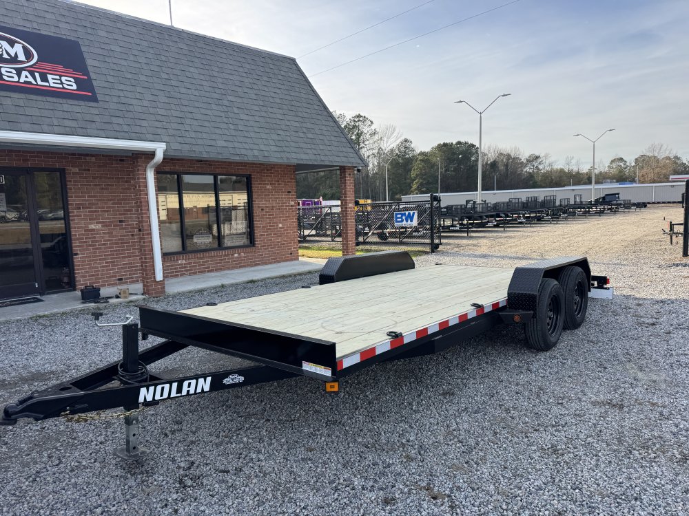 7x18 7K Nolan Flatbed Car Hauler