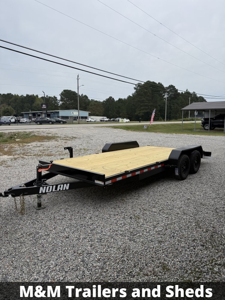 7'x18' 7K Nolan Flatbed Car Hauler