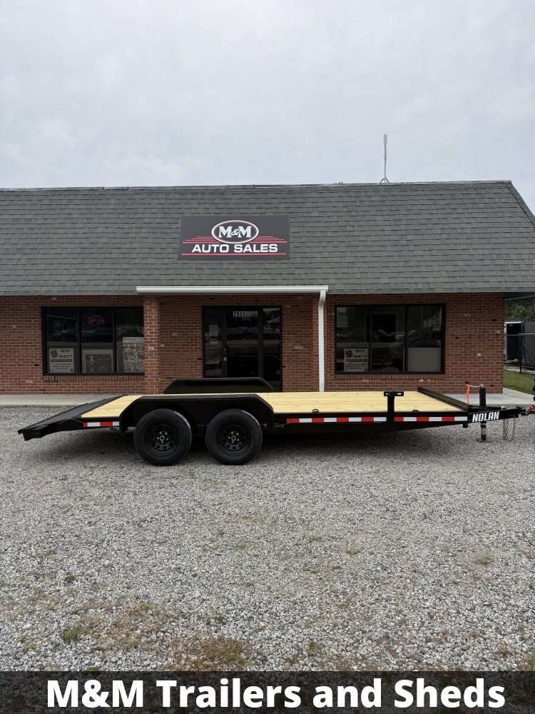 7'x18' 7K Nolan Flatbed Car Hauler