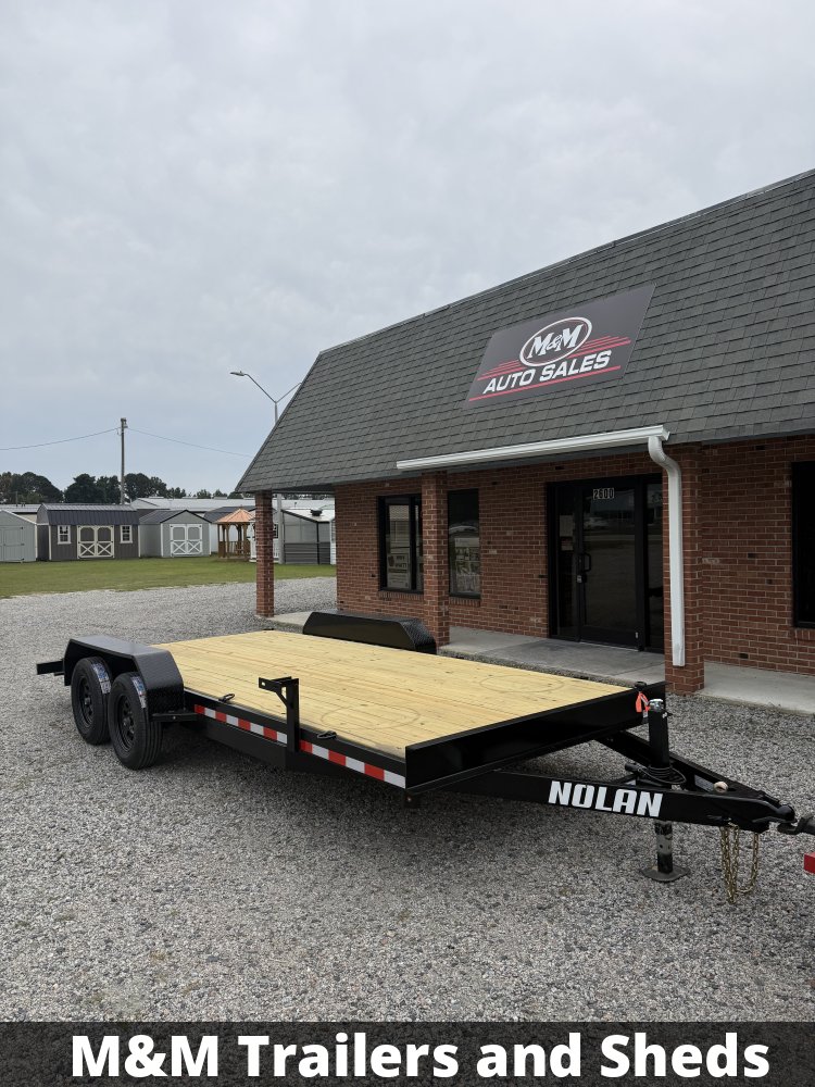 7'x18' 7K Nolan Flatbed Car Hauler