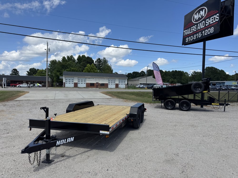 7x16 7K Nolan Flatbed Car Hauler