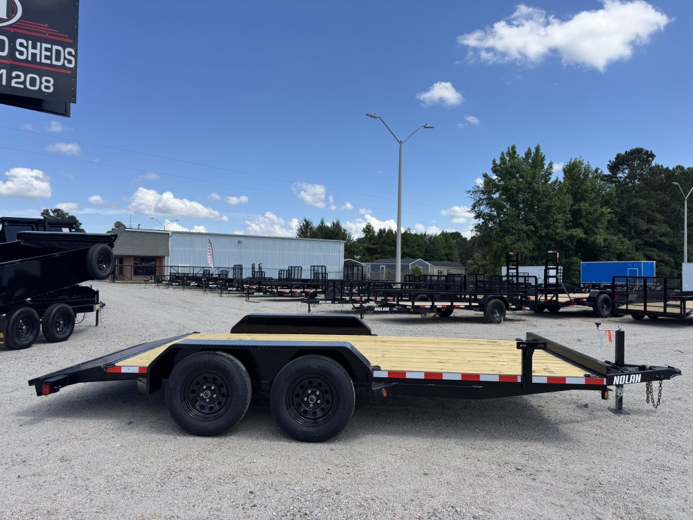 7x16 7K Nolan Flatbed Car Hauler