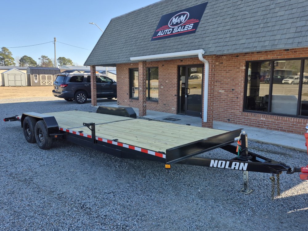 7x24 10K Nolan Flatbed Car Hauler