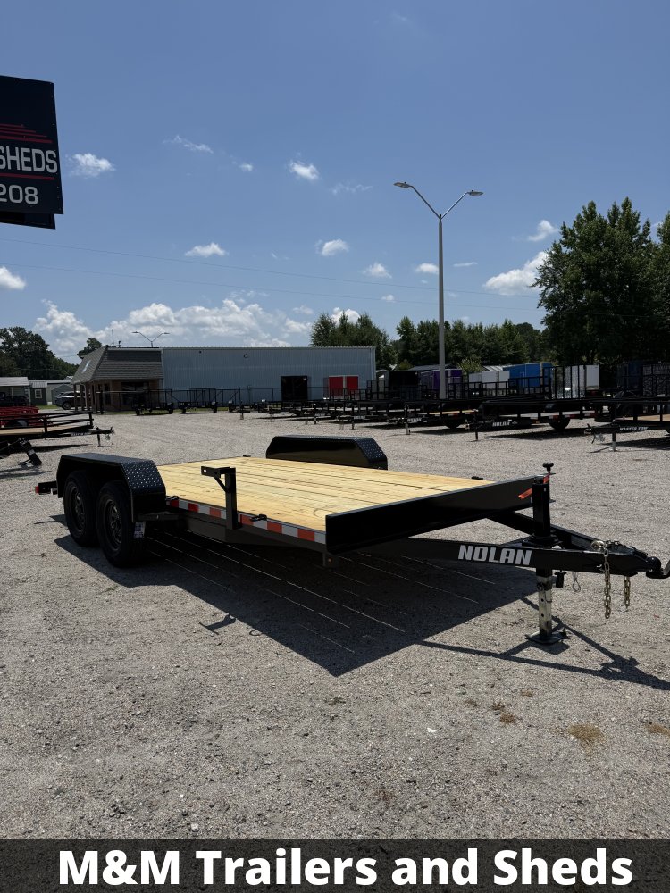7x16 7K Nolan Flatbed Car Hauler
