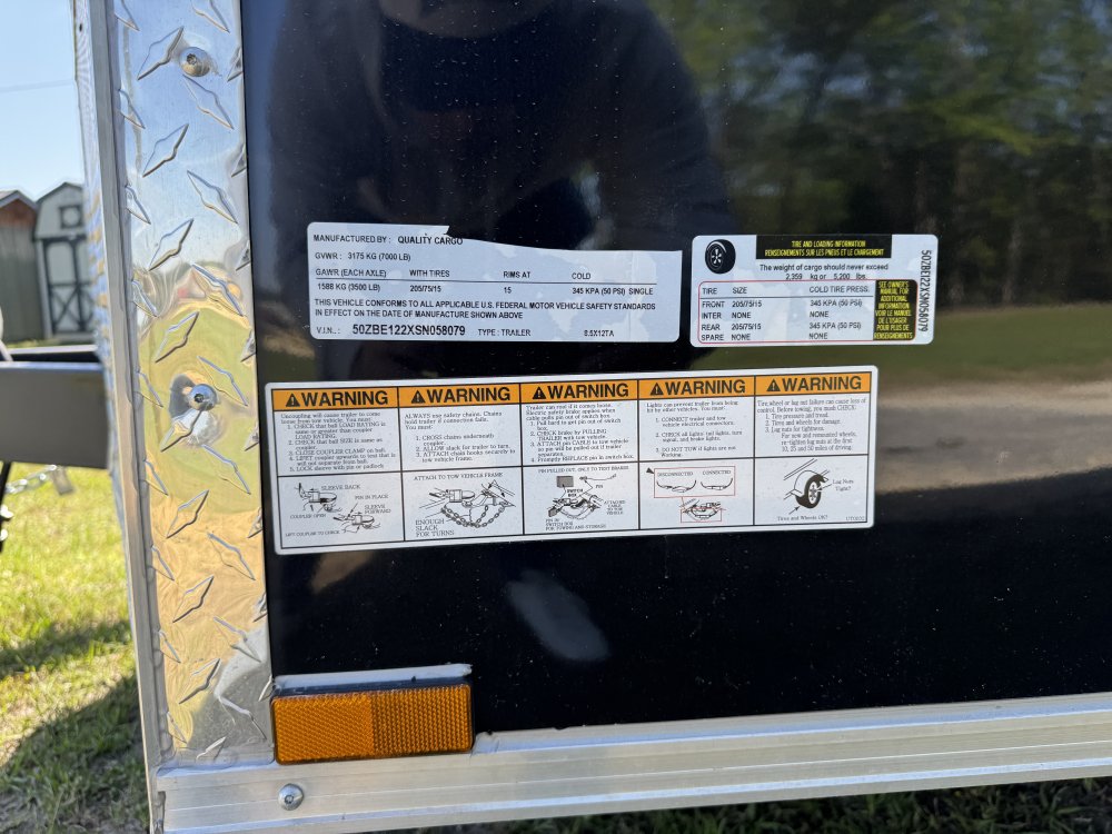 8.5x12 7K Quality Cargo Enclosed Cargo