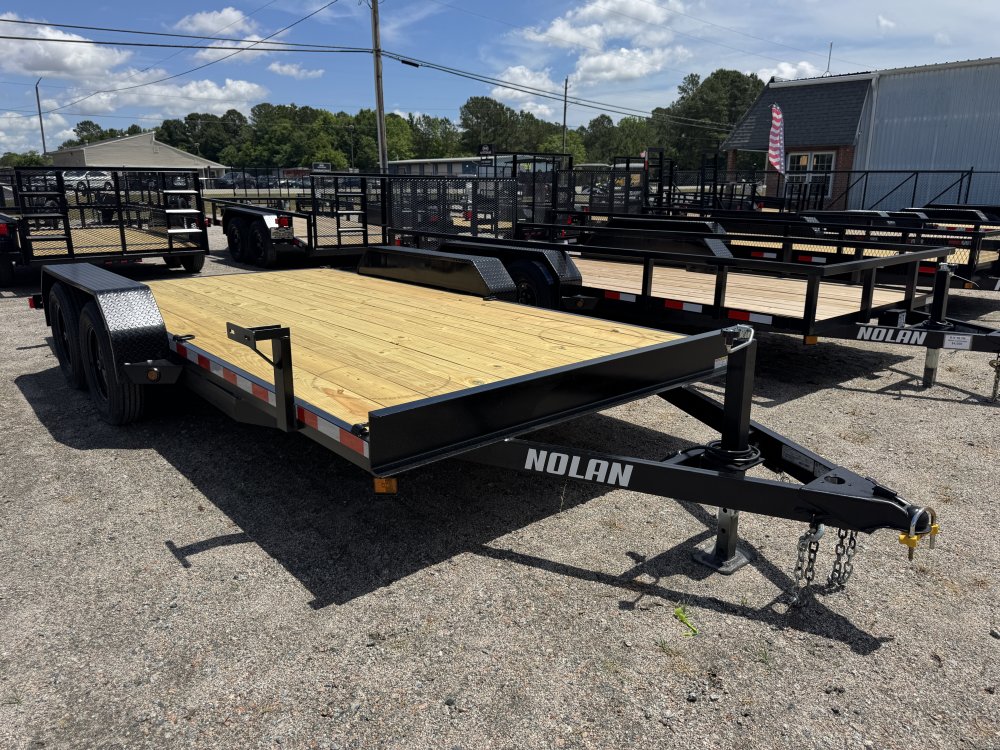 7x16 7K Nolan Flatbed Car Hauler