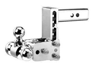 B&W Tow & Stow 3" Drop, 3 1/2" Rise Tri-Ball (Chrome)