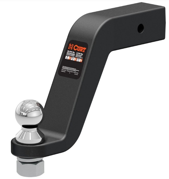 CURT Loaded Forged Ball Mount with 2-5/16" Ball (2-1/2" Shank, 20,000 lbs, 8" Drop)