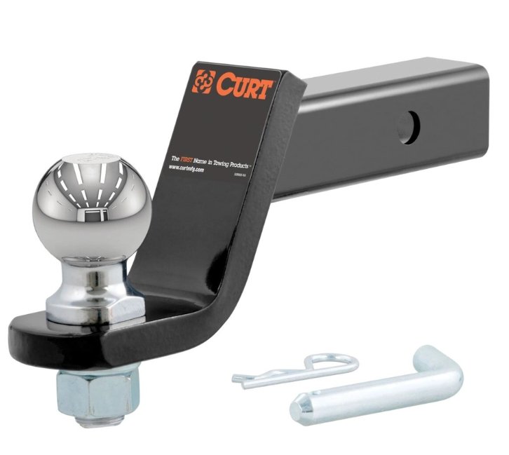 CURT Loaded Ball Mount with 2-5/16" Ball (2" Shank, 7,500 lbs., 4" Drop)