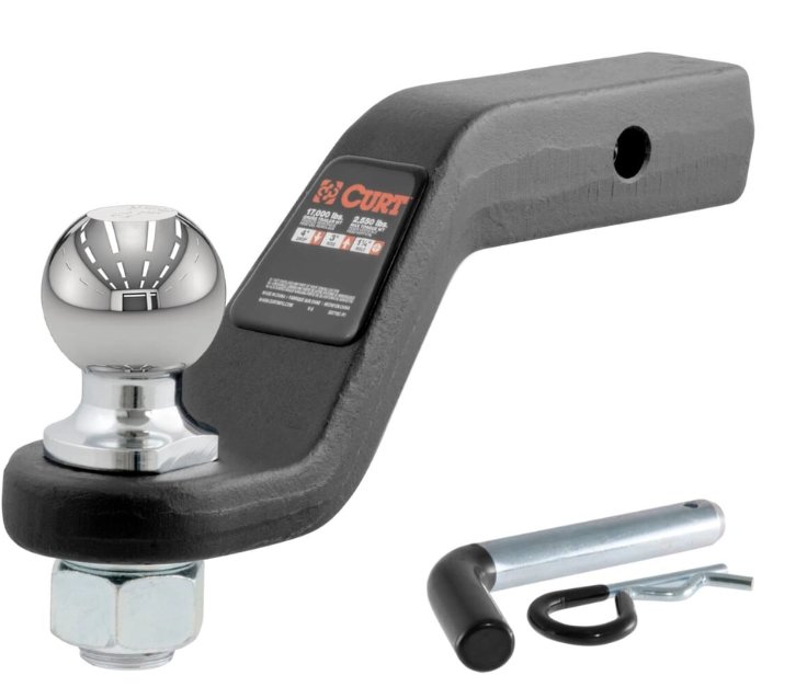 CURT Loaded Forged Ball Mount with 2-5/16" Ball (2" Shank, 15,000 lbs., 4" Drop)