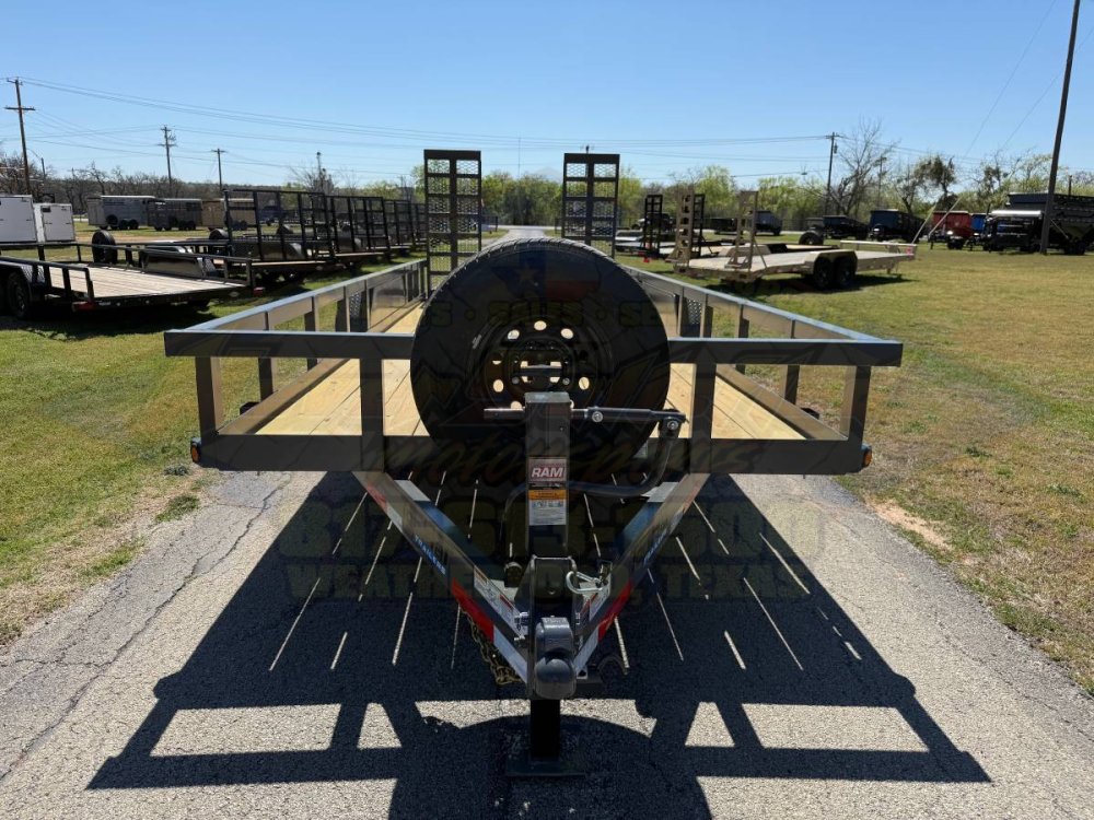 2027 TOP HAT 83" X 20' HD SQUARE TOP UTILITY TRAILER 5XM STAND UP RAMPS, SPARE 14,000 GVWR