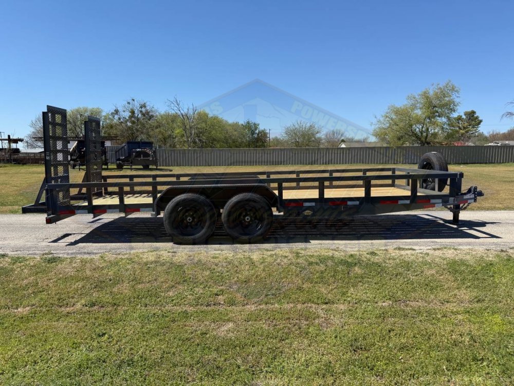 2027 TOP HAT 83" X 20' HD SQUARE TOP UTILITY TRAILER 5XM STAND UP RAMPS, SPARE 14,000 GVWR