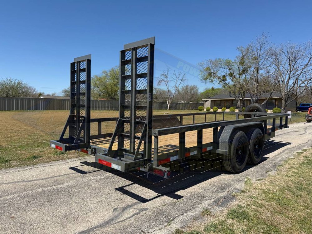 2027 TOP HAT 83" X 20' HD SQUARE TOP UTILITY TRAILER 5XM STAND UP RAMPS, SPARE 14,000 GVWR