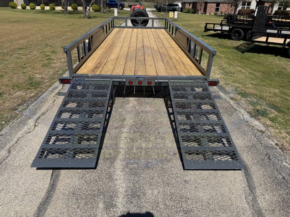 2027 TOP HAT 83" X 20' HD SQUARE TOP UTILITY TRAILER 5XM STAND UP RAMPS, SPARE 14,000 GVWR
