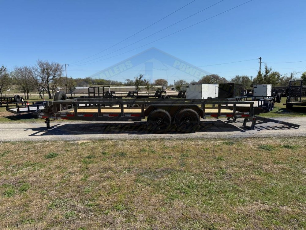 2027 TOP HAT 83" X 20' HD SQUARE TOP UTILITY TRAILER 5XM STAND UP RAMPS, SPARE 14,000 GVWR