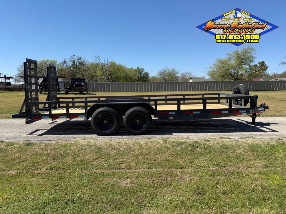 2027 TOP HAT 83" X 20' HD SQUARE TOP UTILITY TRAILER 5XM STAND UP RAMPS, SPARE 14,000 GVWR