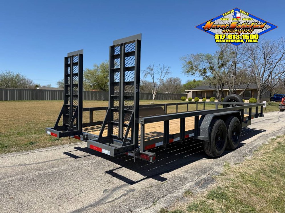 2027 TOP HAT 83" X 20' HD SQUARE TOP UTILITY TRAILER 5XM STAND UP RAMPS, SPARE 14,000 GVWR
