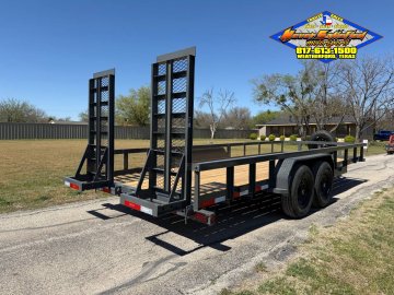 2027 TOP HAT 83" X 20' HD SQUARE TOP UTILITY TRAILER 5XM STAND UP RAMPS, SPARE 14,000 GVWR