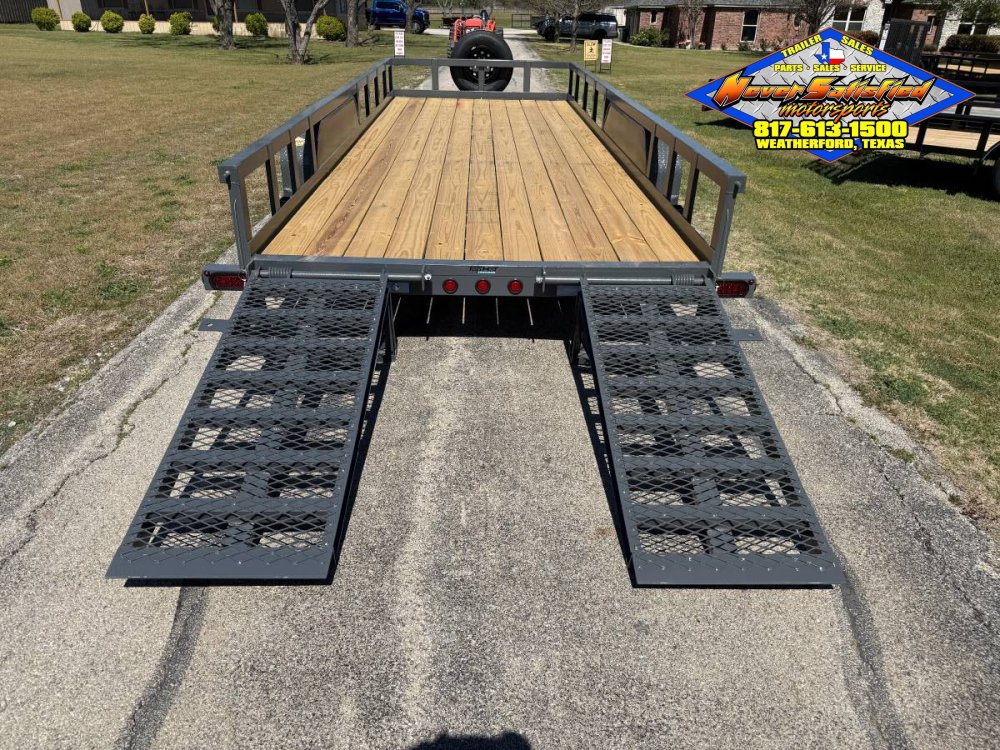 2027 TOP HAT 83" X 20' HD SQUARE TOP UTILITY TRAILER 5XM STAND UP RAMPS, SPARE 14,000 GVWR