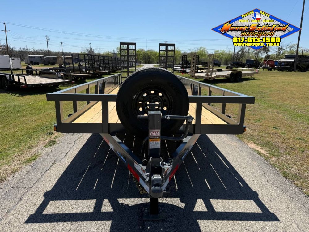 2027 TOP HAT 83" X 20' HD SQUARE TOP UTILITY TRAILER 5XM STAND UP RAMPS, SPARE 14,000 GVWR
