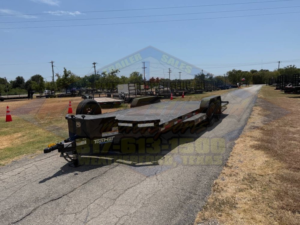 2027 TOP HAT 83" X 20' ALL STEEL HD CAR HAULER BLACKOUT WITH SPARE 9990#GVWR