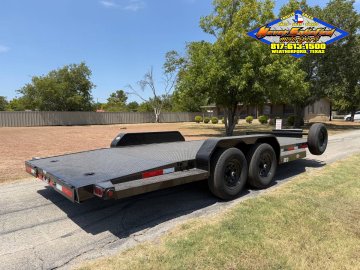 2027 TOP HAT 83" X 20' ALL STEEL HD CAR HAULER BLACKOUT WITH SPARE 9990#GVWR