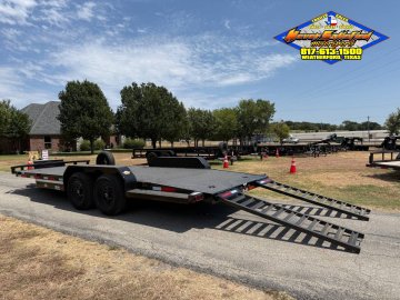 2027 TOP HAT 83" X 20' ALL STEEL HD CAR HAULER BLACKOUT WITH SPARE 9990#GVWR
