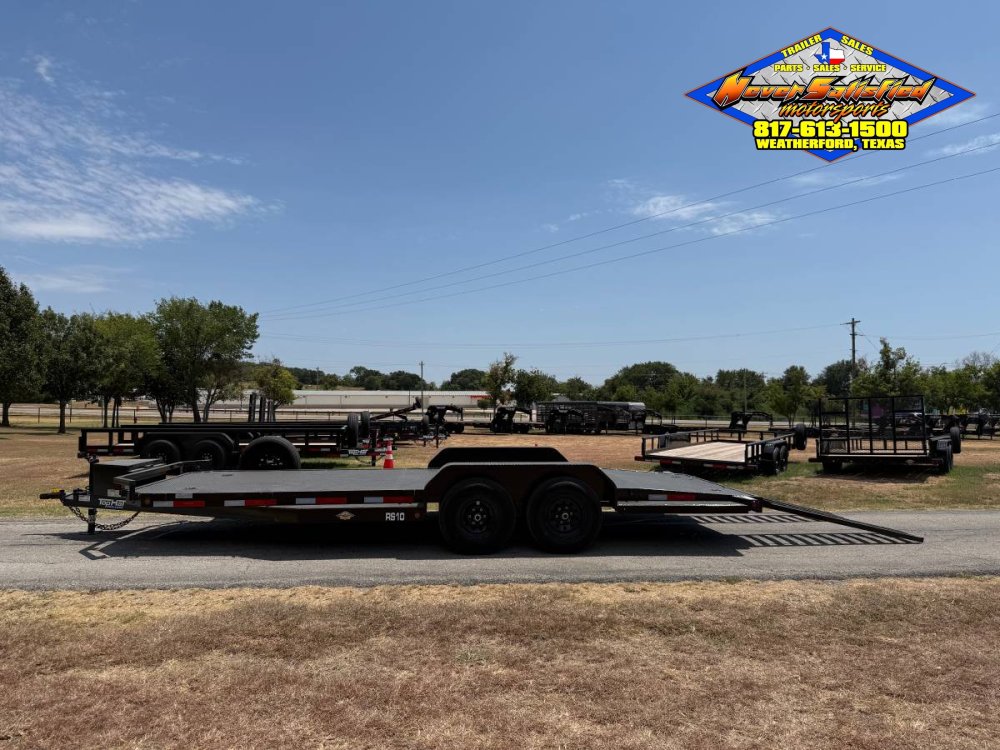 2027 TOP HAT 83" X 20' ALL STEEL HD CAR HAULER BLACKOUT WITH SPARE 9990#GVWR