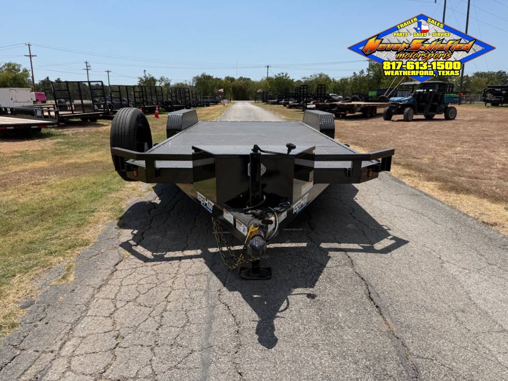 2027 TOP HAT 83" X 20' ALL STEEL HD CAR HAULER BLACKOUT WITH SPARE 9990#GVWR