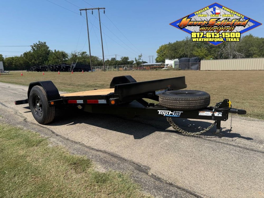 2026 TOP HAT 80" X 13' CUSHION TILT SCISSOR LIFT TRAILER WITH SPARE 7K