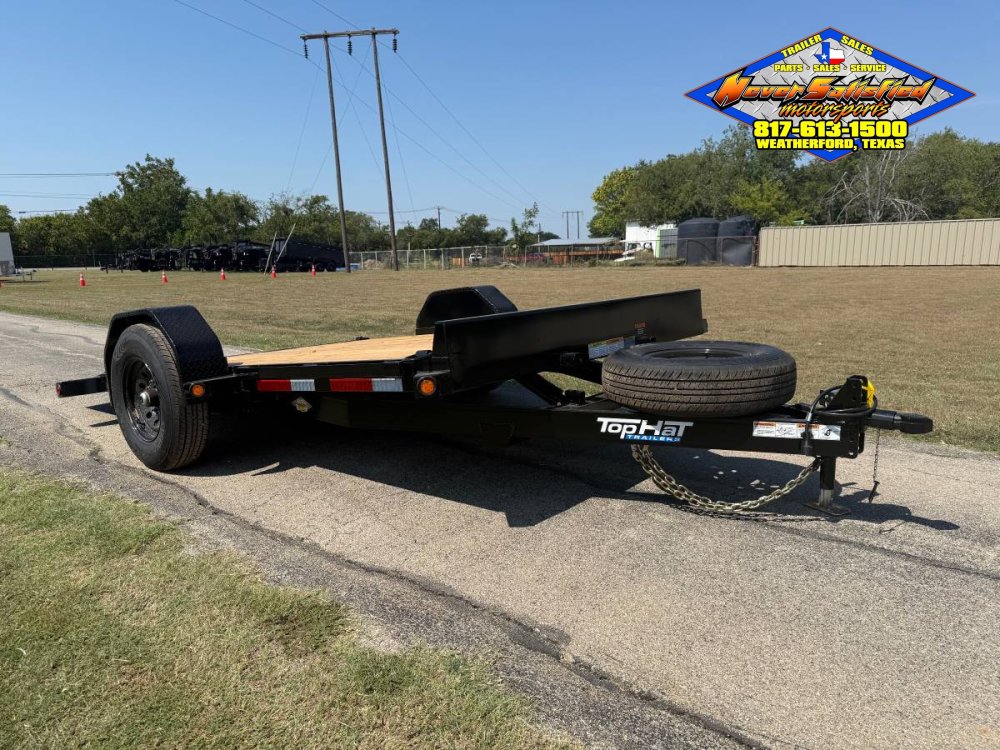 2026 TOP HAT 80" X 13' CUSHION TILT SCISSOR LIFT TRAILER WITH SPARE 7K