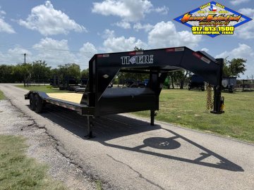 2026 TIGERTX 102" X 26' GOOSENECK TRAILER W/ DRIVE OVER FENDERS AND SLIDE IN RAMPS, SPARE 14,000 GVWR