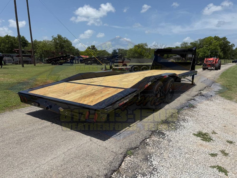 2026 TIGERTX 102" X 26' GOOSENECK TRAILER W/ DRIVE OVER FENDERS AND SLIDE IN RAMPS, SPARE 14,000 GVW