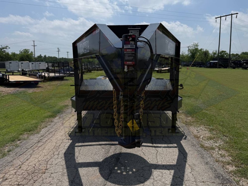 2026 TIGERTX 102" X 24' GOOSENECK TRAILER W/ DRIVE OVER FENDERS WITH STAND UP RAMPS, SPARE 14,000 GV