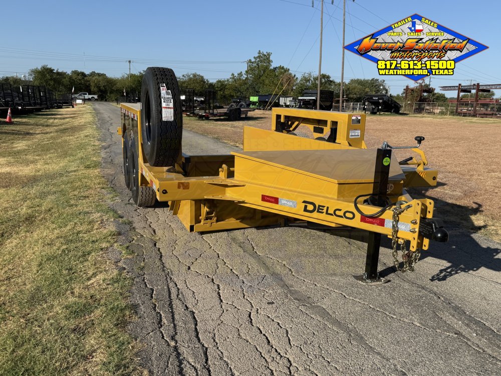 2027 DELCO KD14 E-Z DROP DUMP TRAILER WITH SPARE 14K-GVWR 8950#PLC
