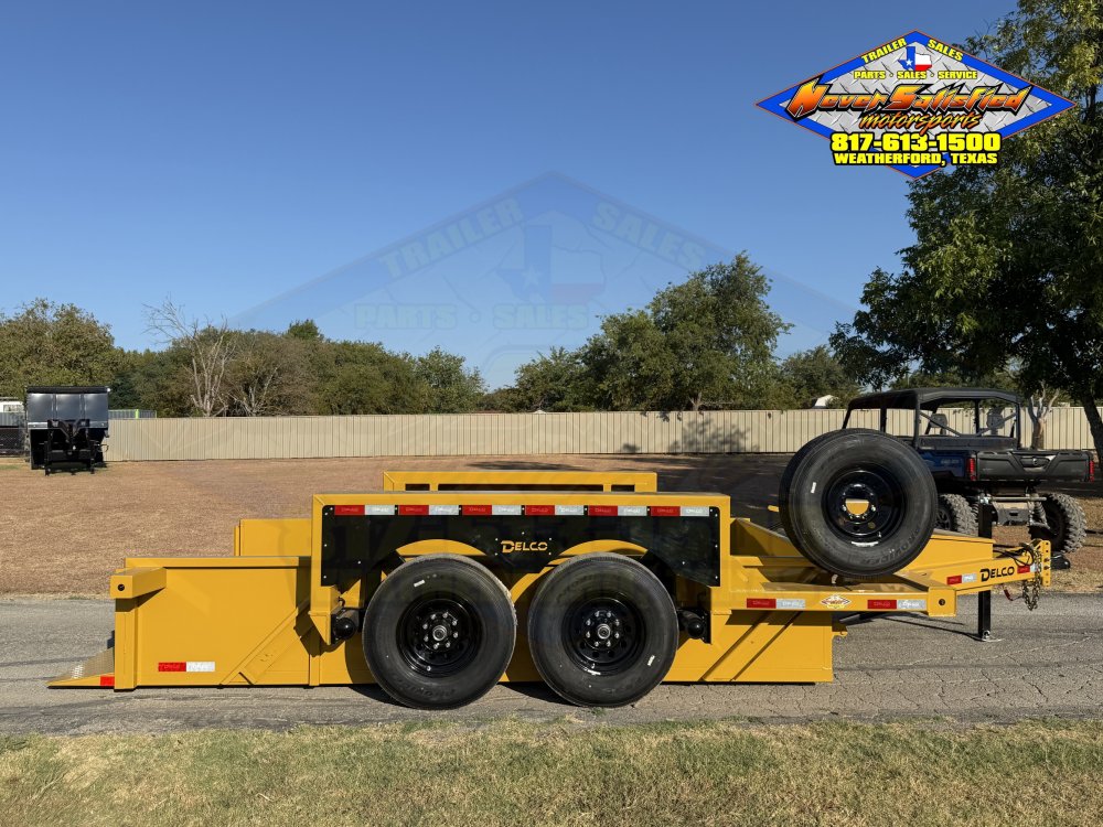 2027 DELCO KD14 E-Z DROP DUMP TRAILER WITH SPARE 14K-GVWR 8950#PLC