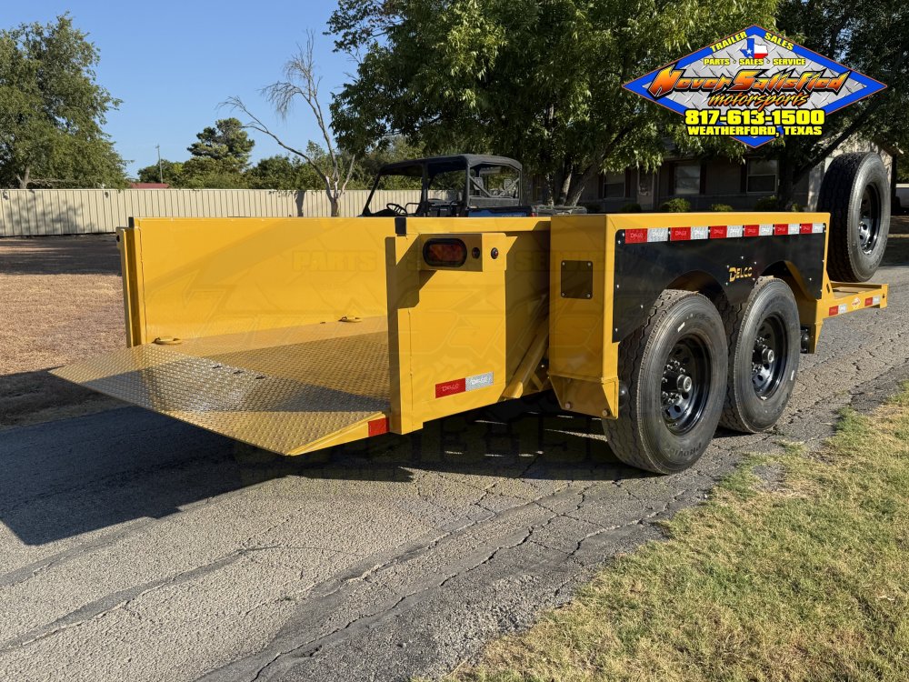 2027 DELCO KD14 E-Z DROP DUMP TRAILER WITH SPARE 14K-GVWR 8950#PLC