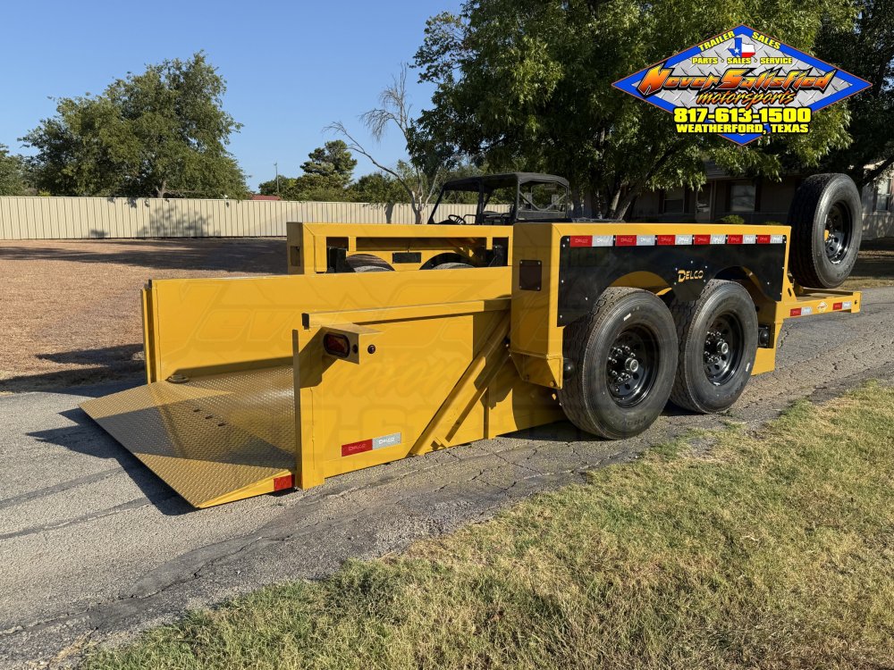 2027 DELCO KD14 E-Z DROP DUMP TRAILER WITH SPARE 14K-GVWR 8950#PLC