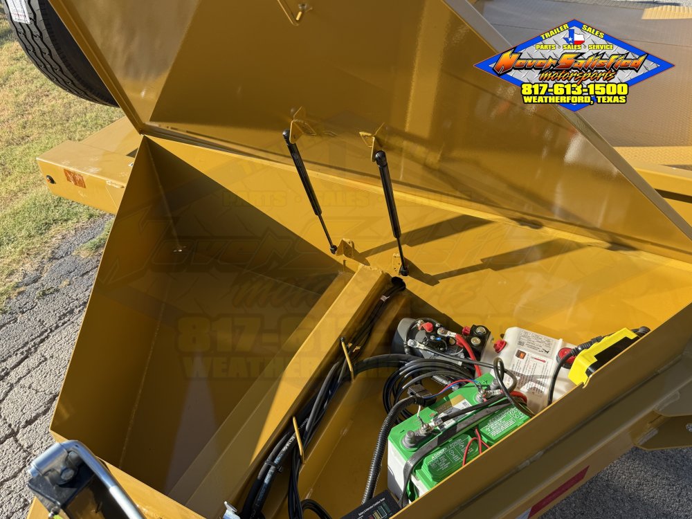 2027 DELCO KD14 E-Z DROP DUMP TRAILER WITH SPARE 14K-GVWR 8950#PLC