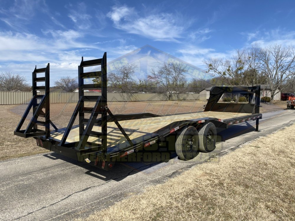 2026 TIGERTX 102" X 26' GOOSENECK TRAILER W/ DRIVE OVER FENDERS WITH STAND UP RAMPS, SPARE 14,000 GV