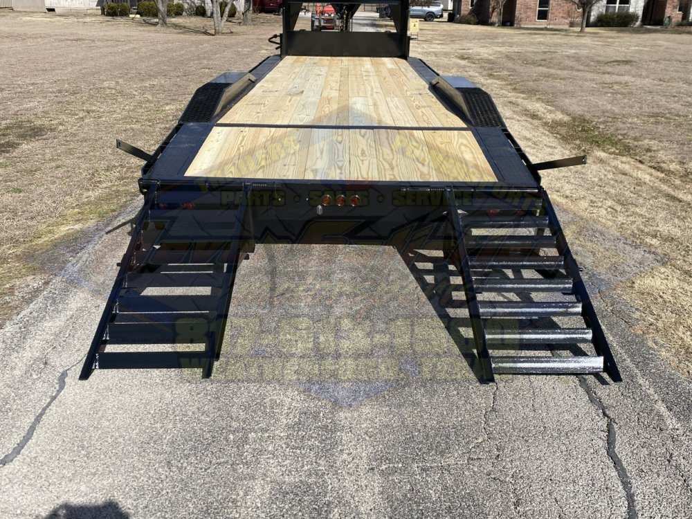 2026 TIGERTX 102" X 26' GOOSENECK TRAILER W/ DRIVE OVER FENDERS WITH STAND UP RAMPS, SPARE 14,000 GV