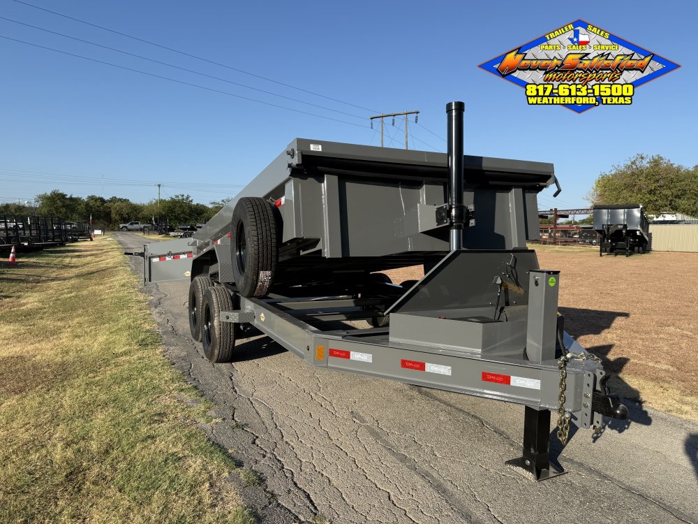 2027 DELCO D514 83" X 14' TELESCOPING DUMP WITH TARP/RAMPS AND SPARE 14K-GVWR 9259#PLC