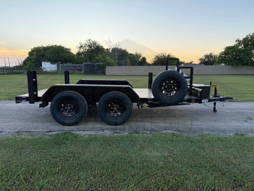 2026 TIGERTX 77" X 12' TANDEM AXLE WELDING TRAILER W/ SPARE 7,000 GVWR