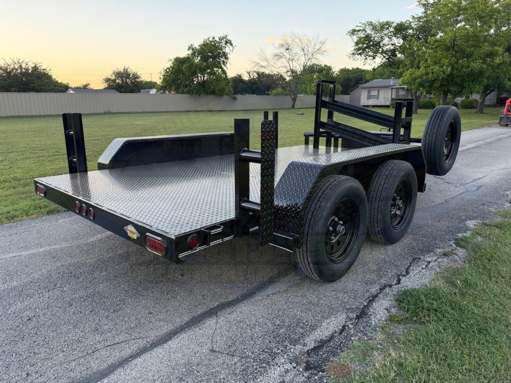 2026 TIGERTX 77" X 12' TANDEM AXLE WELDING TRAILER W/ SPARE 7,000 GVWR