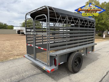 2027 DELCO BG08 4' X 8' MINI BARTOP LIVESTOCK TRAILER 2K-GVWR