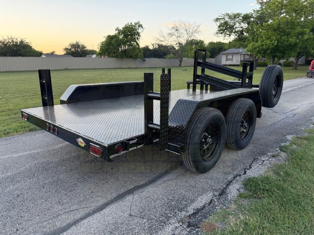 2026 TIGERTX 77" X 12' TANDEM AXLE WELDING TRAILER W/ SPARE 7,000 GVWR